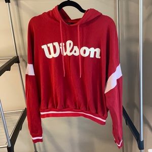 Forever 21 x Wilson Plus Sized Cropped Hoodie